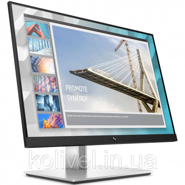 TFT 24'' HP E24i G4, WUXGA, VGA, HDMI, DP, USB-hub, HAS, Pivot, чорно-сріблястий (9VJ40AA) Киев - изображение 2