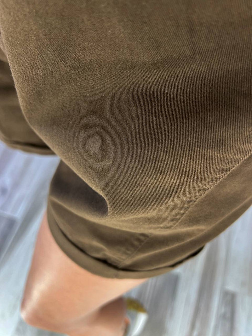 Шорты женские A-N 5701 мом на резинке с ремнем короткие коричневые, коричневый, L, L, 85 см, 112 см Киев - изображение 17