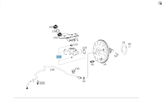 Mercedes-Benz  A2464300301 Головний гальмівний циліндр CLA Shooting Brake X117 CLA C117 GLA X156 A-class W176 B-class W242 B-class W246 Одесса