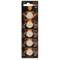 Батарейка CR2032 Lithium 5pcs Blister Vinga (VJLBCR20325) Київ - фото 1