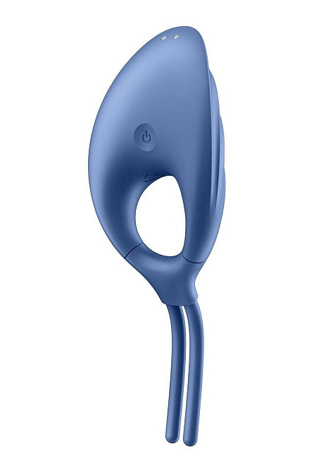 Ерекційне віброкільце-ласо Satisfyer Swordsman Blue, міцна фіксація, 10 режимів, потужний мотор Sex Aura Київ - фото 2