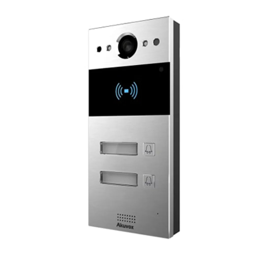 IP-відеопанель на 2 абоненти 2Mp Akuvox R20B SIP зі зчитувачем EM-Marine / Mifare / NFC (87-00030) Київ - фото 4