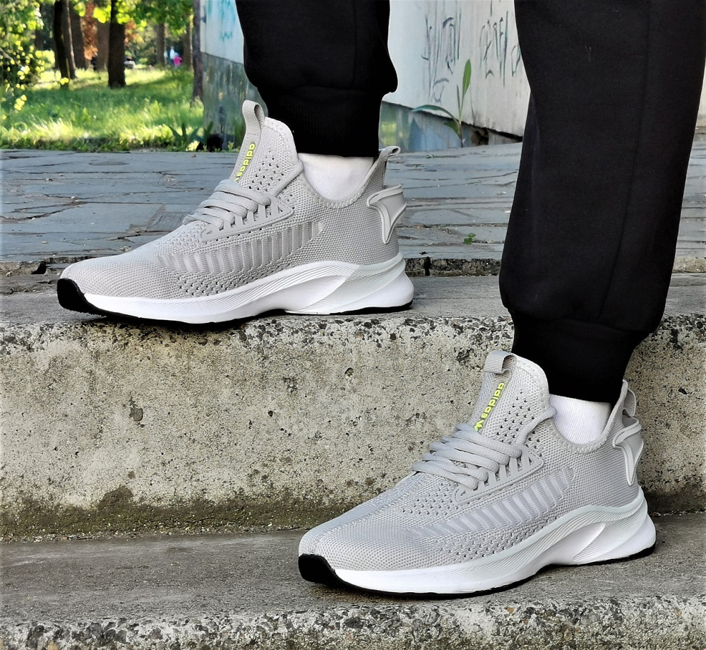 Кроссовки Adidas Мужские Серые Адидас BOOST (размеры: 41,42,43,45) Днепр - изображение 8