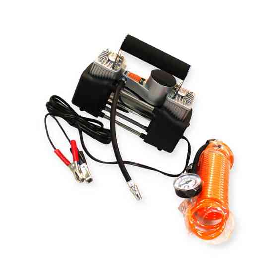 Компрессор 2 цилин 264w/10атм/60л/5м шланг спирал с ман/клемы/сумка Мукачево