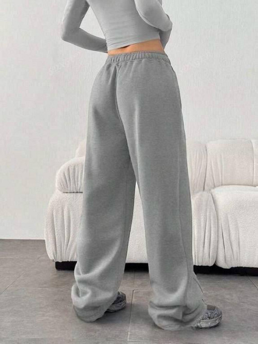 Жіночі повсякденні спортивні штани оверсайз двонитка Одеса - фото 3