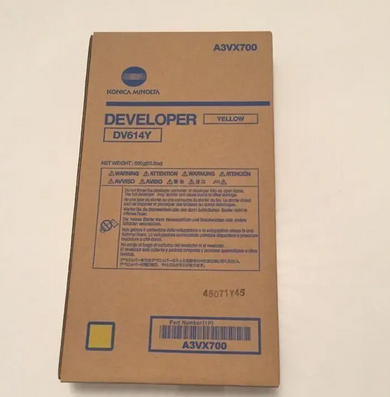 Девелопер Konica Minolta DV-614Y жовтий Yellow для bizhub PRESS C1060/C1060L/C1070 A3VX700 Ресурс: 1,2 млн. Київ