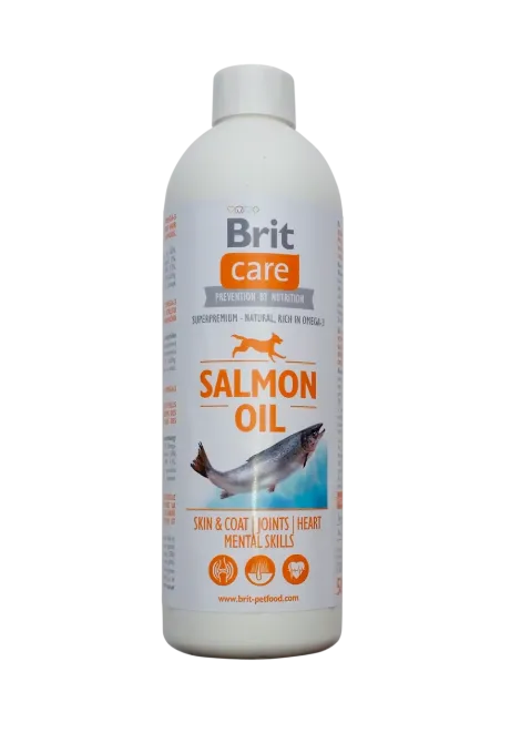 Олія лосося Brit Care Salmon Oil для собак (для шкіри і шерсті) 500 мл Вінниця - фото 1