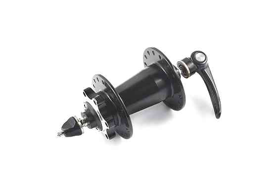 Втулка переднього колеса велосипеда (алюміній) (36 спиць, під диск, ексцентрик) Мукачево