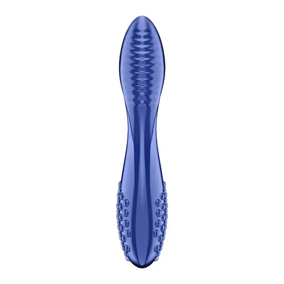Двосторонній скляний дилдо Satisfyer Dazzling Crystal 2 Blue Львів
