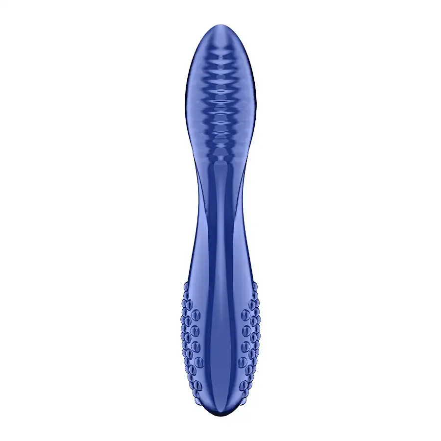 Двосторонній скляний дилдо Satisfyer Dazzling Crystal 2 Blue Львов - изображение 1