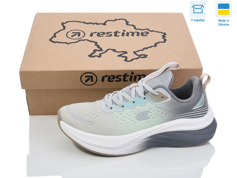 Женские кроссовки Restime SWL25528 M.GREY MINT р.36-41 Вишнёвое - изображение 2