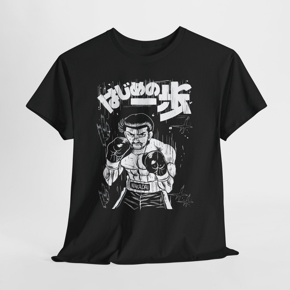 Футболка для хлопчика з аніме принтом Хаджіме Но Іппо Такамура оверсайз (зріст від 165 до 180) Чорний AnimeJ0672m Дніпро - фото 5