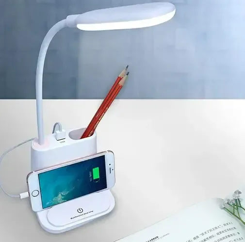 Digital Розовая Аккумуляторная Настольная LED лампа Bionic Desk Lamp c USB выходом, органайзеро Київ - фото 6