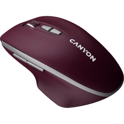 Мишка Canyon MW-21 Wireless Blue LED Burgundy (CNS-CMSW21BR) Вінниця - фото 1