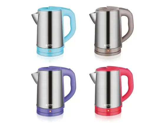 Компактний електрочайник  BITEK BT-7883 2.3 л, 2000 Вт, нержавіюча сталь, автовимкнення, захист від перегріву Одеса