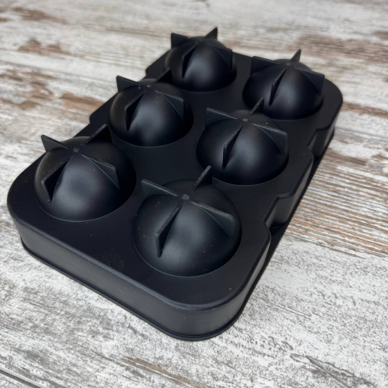 Форма силиконовая для льда Ice Ball 6 шариков 4.5см, двойная форма для виски и коктейлей, с лейкой Киев