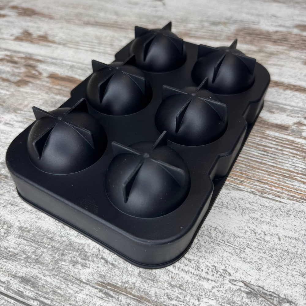 Форма силиконовая для льда Ice Ball 6 шариков 4.5см, двойная форма для виски и коктейлей, с лейкой Киев - изображение 5