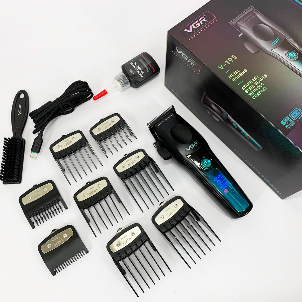 Машинка для стрижки волосся професійна VGR, Набір для стрижки волосся на акумуляторі ZM-88 Львів - фото 8