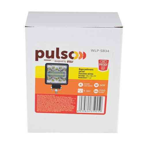 Фара рабочего света WLP-SB34 Flood 34 LED 1W, 6000K, 9-36V, 34Вт, 106x106x50мм Харьков