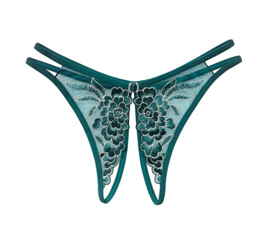 Трусики з розрізом для жінок 42 зелений Київ - фото 1