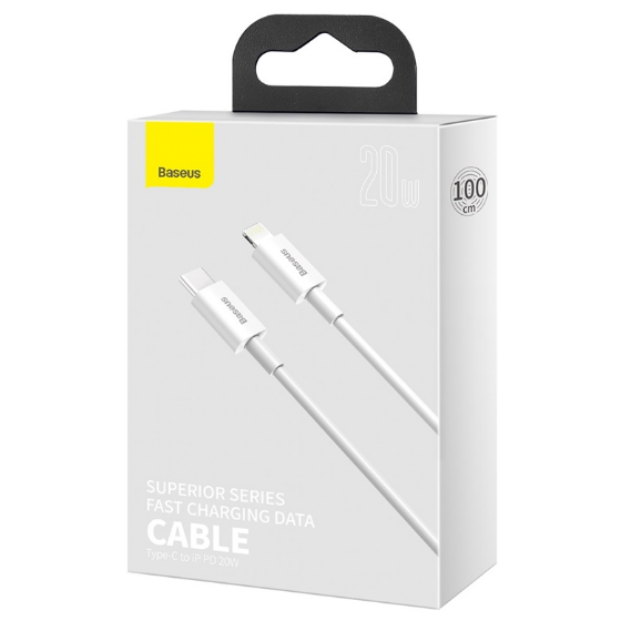 Кабель USB PD Lightning/Type-C BASEUS CATLYS-02 20W 0,25м білий Житомир - фото 12