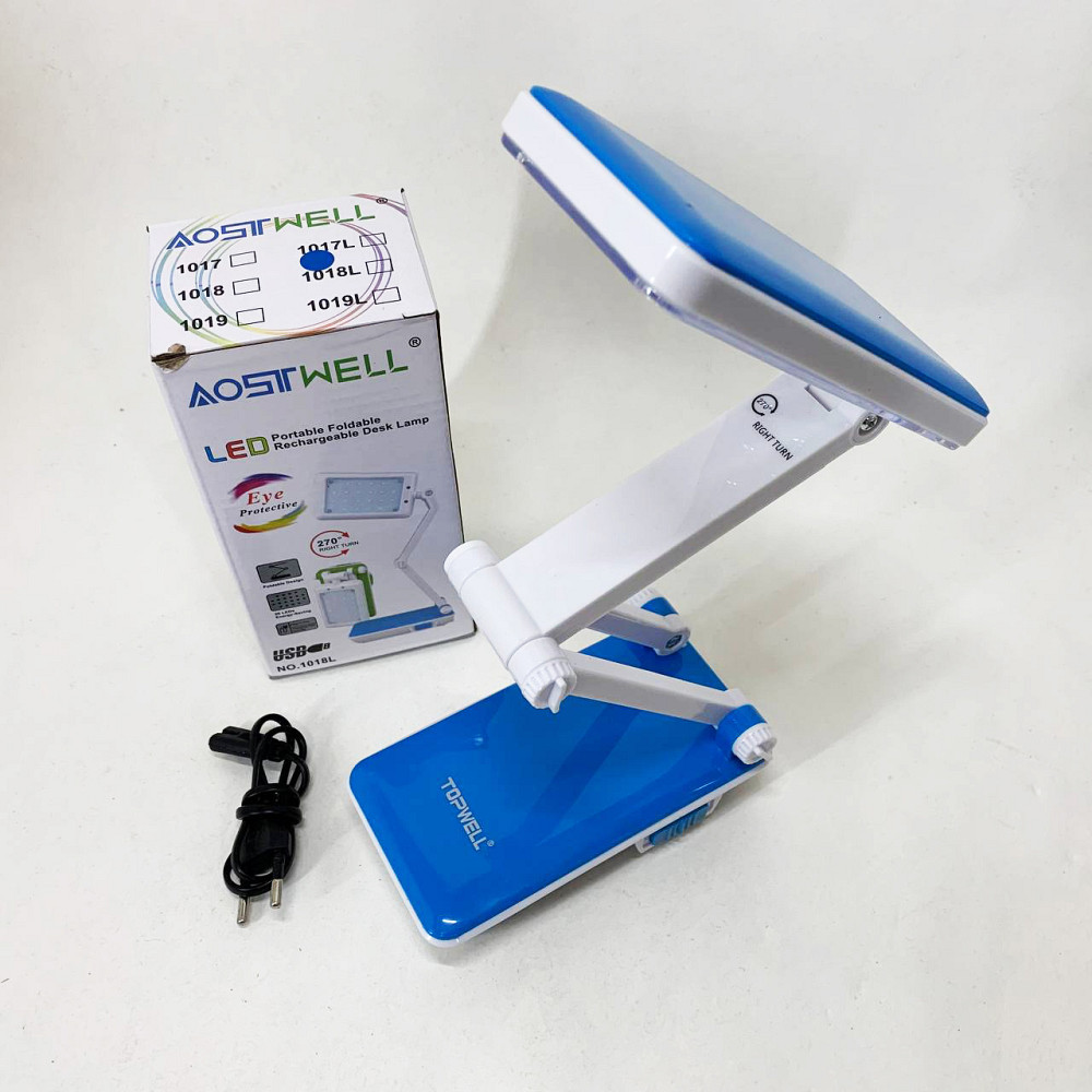 Настільна лампа Topwell 1019 Синя акумуляторна світлодіодна регуляція рівня нахилу. Колір: синій ZD-12 Львів - фото 7