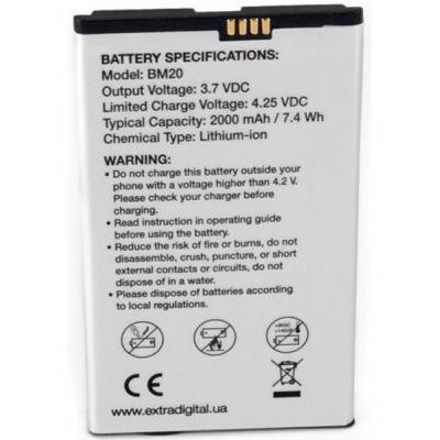 Акумуляторна батарея Extradigital Xiaomi Mi2 (BM20) 2000 mAh (BMX6438) Вінниця - фото 2