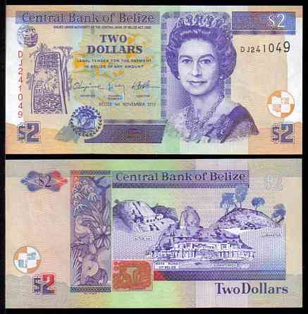 Беліз / Belize 2 dollars 2014 Pick 66е UNC Полтава