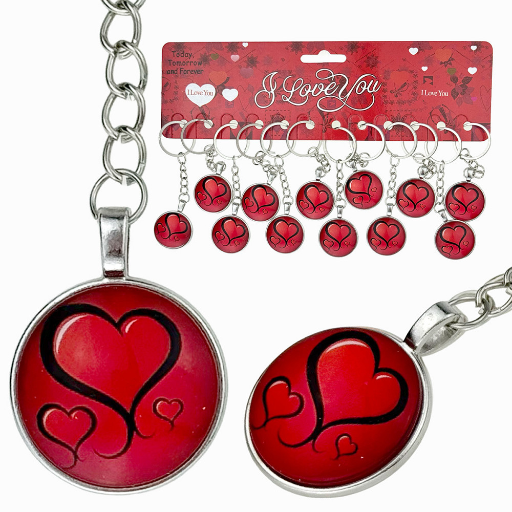 Брелоки для ключей Сердечки Любовь 12 шт Киев - изображение 1