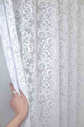 Тюль VR-Textil 1359т Преміум Жакард Білий 300х270 см (42-0100) Київ