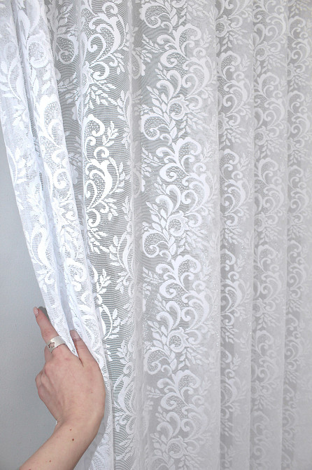 Тюль VR-Textil 1359т Преміум Жакард Білий 300х270 см (42-0100) Київ - фото 2