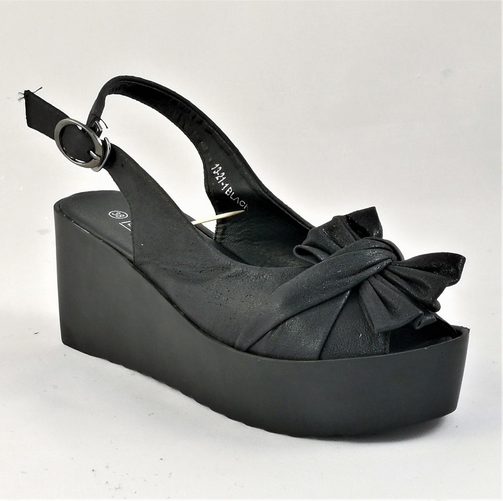 Женские Сандалии Босоножки на Танкетке Платформа Черные Летние (размеры: 36,37) - 21-1 Днепр - изображение 5