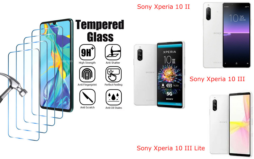Захисне скло ArmorGlass для Sony Xperia 10 II, Xperia 10 III, Xperia 10 III Lite – стійке до подряпин та ударів Київ - фото 1