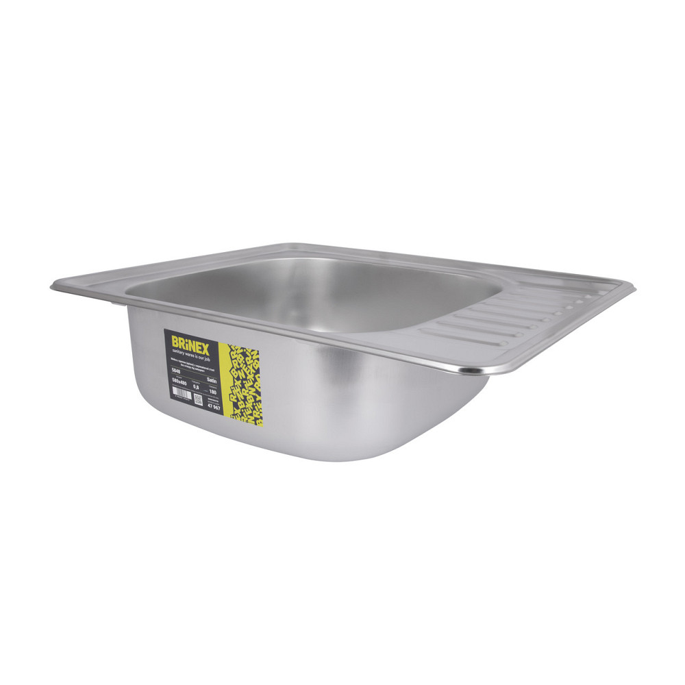 Кухонная мойка Brinex 5848 0,8 мм Satin (BRIN5848SAT08) Киев - изображение 14