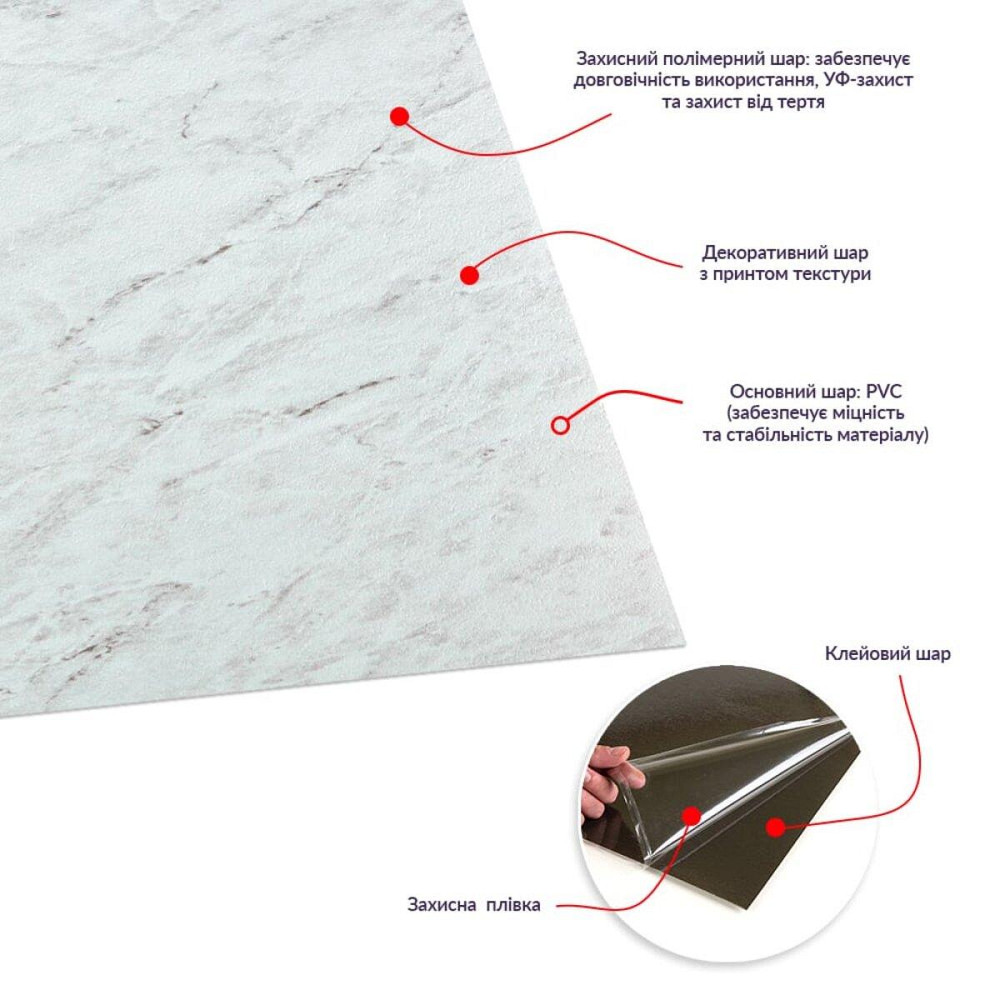 Самоклеящаяся виниловая плитка для пола Киев - изображение 2