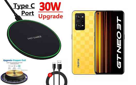 Беспроводное зарядное устройство Copper до 30W для Motorola Edge 50, Edge 50 Ultra, USB-C, LED Киев