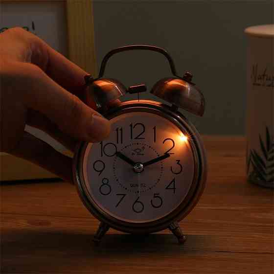 Будильник ретро Медный Janel bronze 12 см Винница