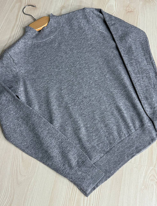 Светр жіночий A-N 106 водолазка гольф з коміром стійкою базовий, сірий, one size Київ - фото 13