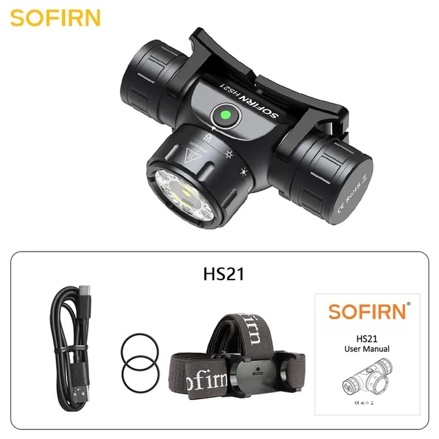 Ліхтар налобний світлодіодний Sofirn HS21 2200лм 6500K з червоним світлом (без акумулятора) Вінниця - фото 9
