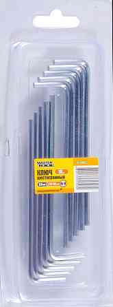 MASTERTOOL Ключ шестигранний MASTERTOOL Long Arm CrV 3,0 мм 20×98 мм набір 10 шт 75-0003 Коломия