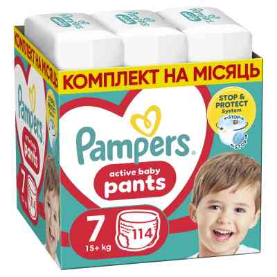 Подгузники Pampers Pants Giant Plus Размер 7 (17+ кг) 114 шт (8700216341653) Винница