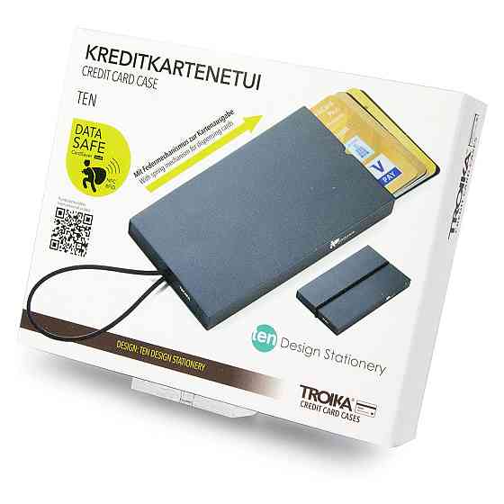 Футляр для кредитної картки із запобіганням мошенництву Troika, чорний Рівне