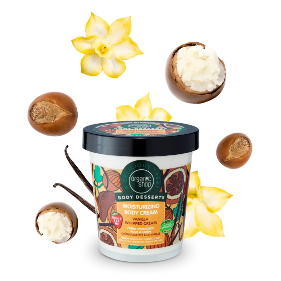 Крем для тела Vanilla Увлажняющий Body Desserts Organic Shop 450 мл Киев