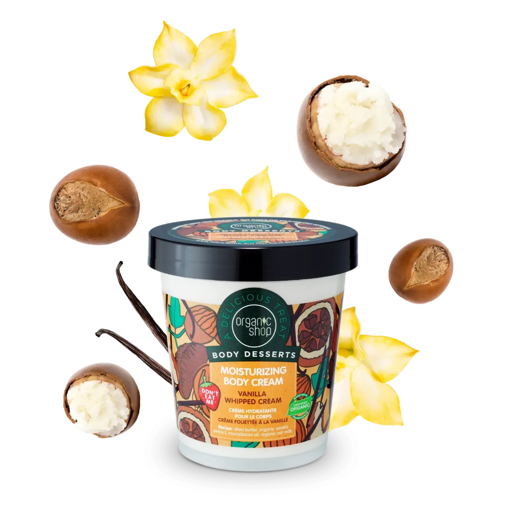 Крем для тела Vanilla Увлажняющий Body Desserts Organic Shop 450 мл Киев - изображение 1