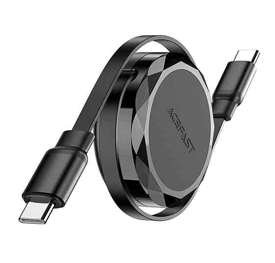 Кабель ACEFAST C13-03 USB-C - USB-C dual retraction charging data cable Black 6974316280132 Одесса