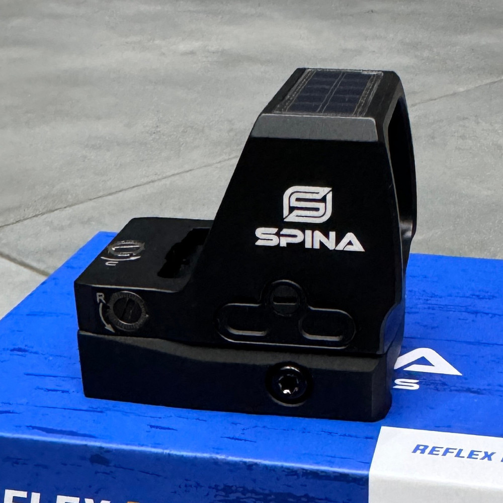 Приціл коліматорний Spina Optics Scorner Pro 1x22x25 Tactical 3 MOA Solar Red Dot Solmir Київ - фото 4