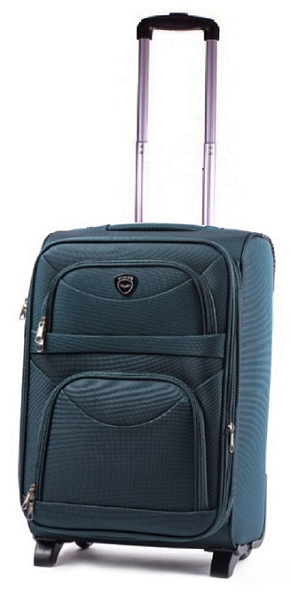 Чемодан тканевый WINGS 6802 малый зеленый 2 колеса Киев - изображение 1