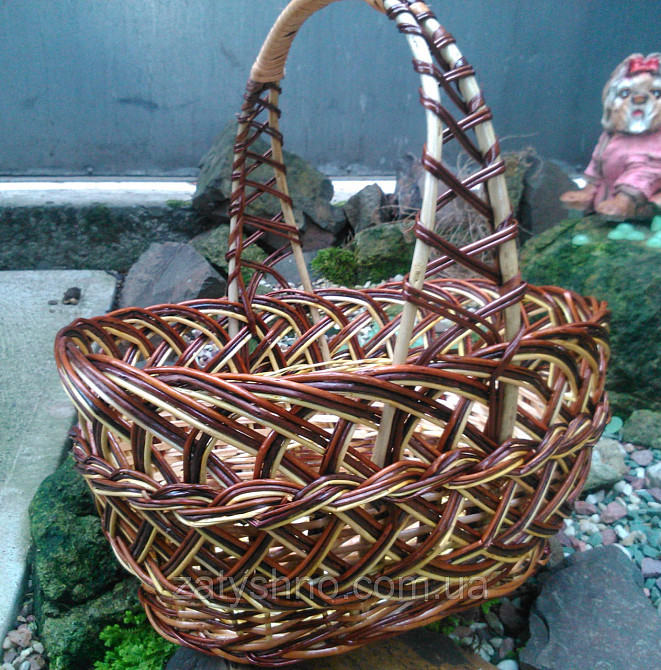 Пасхальная корзина овальная кофейная Киев - изображение 1