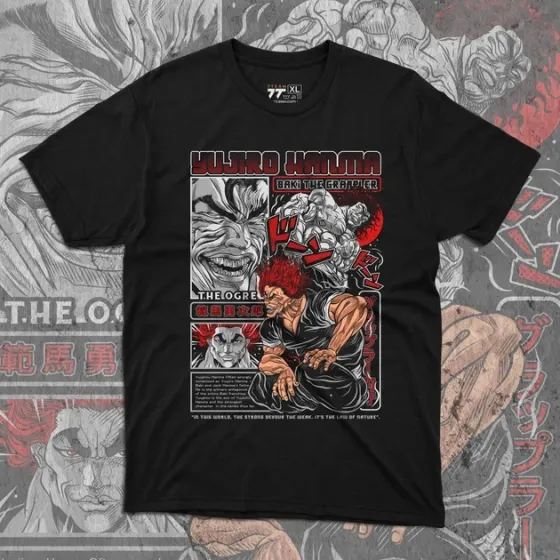 Футболка для підлітка хлопчика з принтом BAKI Yujiro Hanma Розмір 160 Anime10703 Дніпро