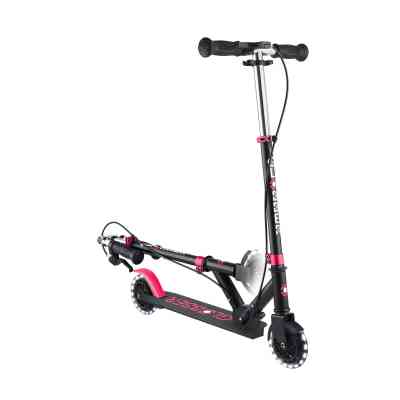 Самокат Globber Flow Element Junior Lights LED, чорно-рожевий (729-110) Вінниця